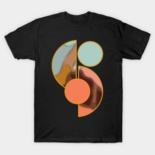 Bright vibrant modern earth tones colors unique original contemporary art 370 Abstract T-Shirt